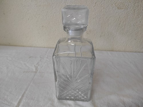 Ancienne carafe verre avec - verre,