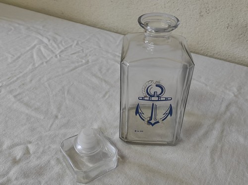 Ancienne carafe verre avec - carafe, en